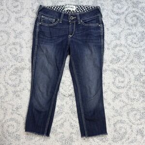 Ariat Real Mid Rise Skinny Ella Women's‎ Size 29R Cropped Fray Western *Read*
